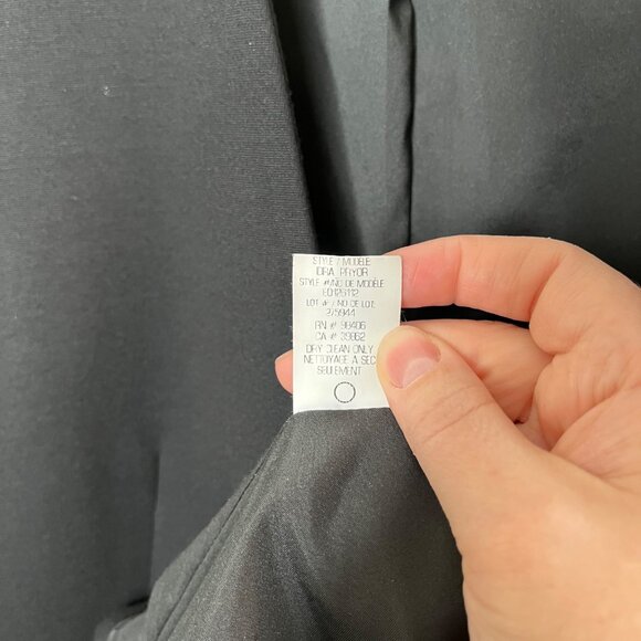 Theory Womens Black Idra Pryor Open Front Business Blazer Jacket Size 4 - Picture 8 of 10